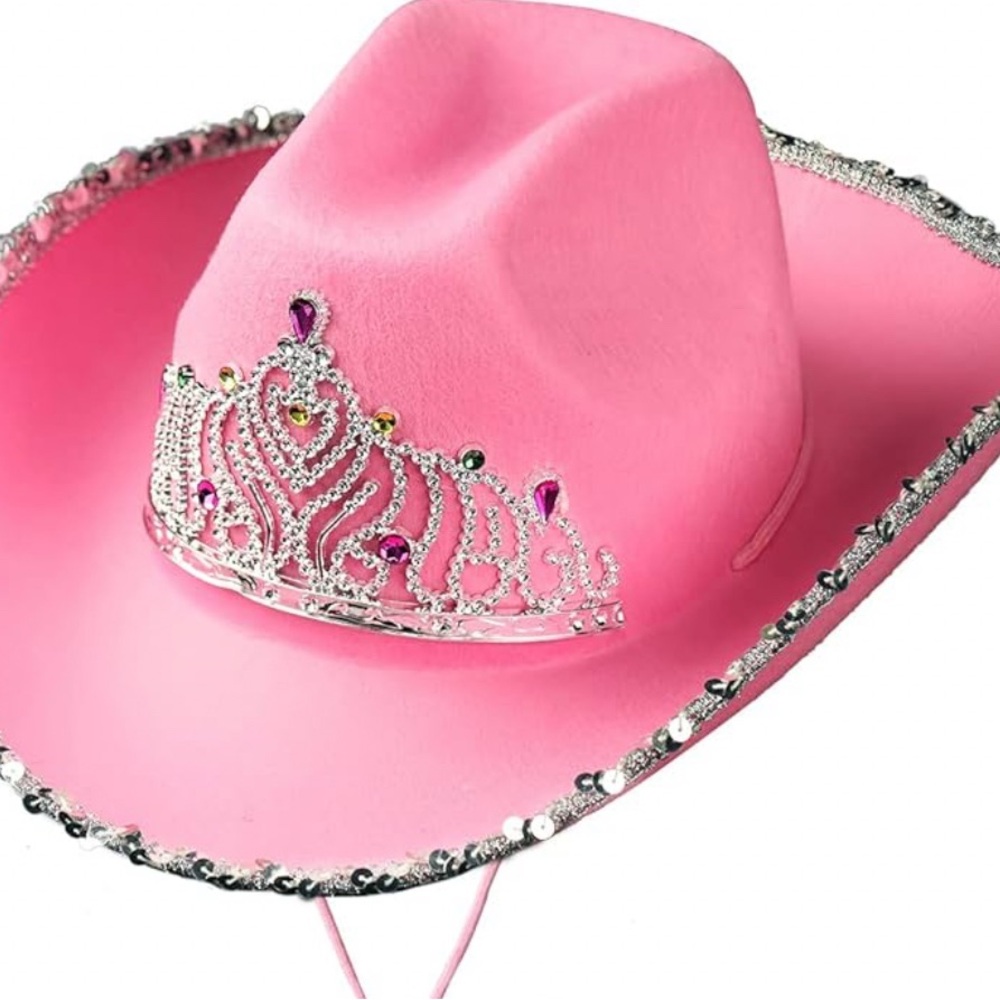 Amazon Pink and Silver Princess Tiara Hat